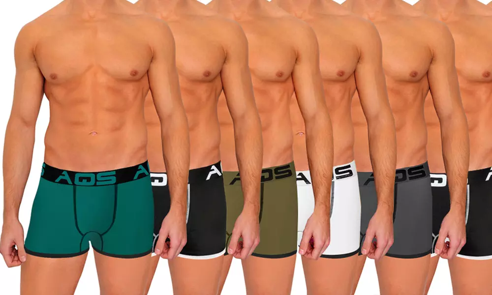 AQS Men's Fitted Boxer Briefs (6-Pack) - Primary Image