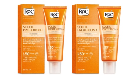 2 o 4 Crema Roc Protezione soalre molto alta SPF 50+ per pelli sensibili 50 ml