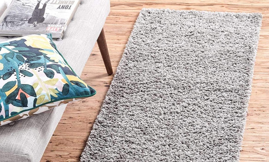 Image 6: Thick Pile Soft Shaggy Area Rug