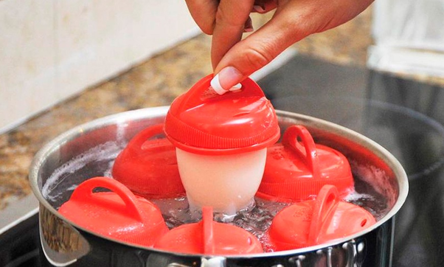 Image 2: Silicone Egg Poacher Set