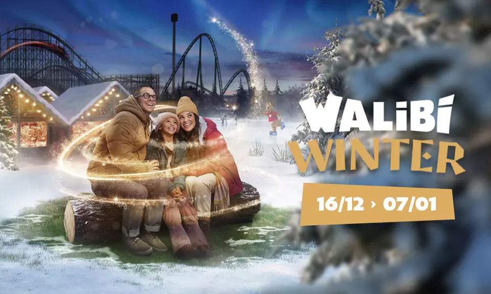 1 entrée enfant ou adulte pour Walibi Belgium, valable du 16/12/23 au 7/01/24 inclus (jusqu'à 19% de réduction) - Primary Image
