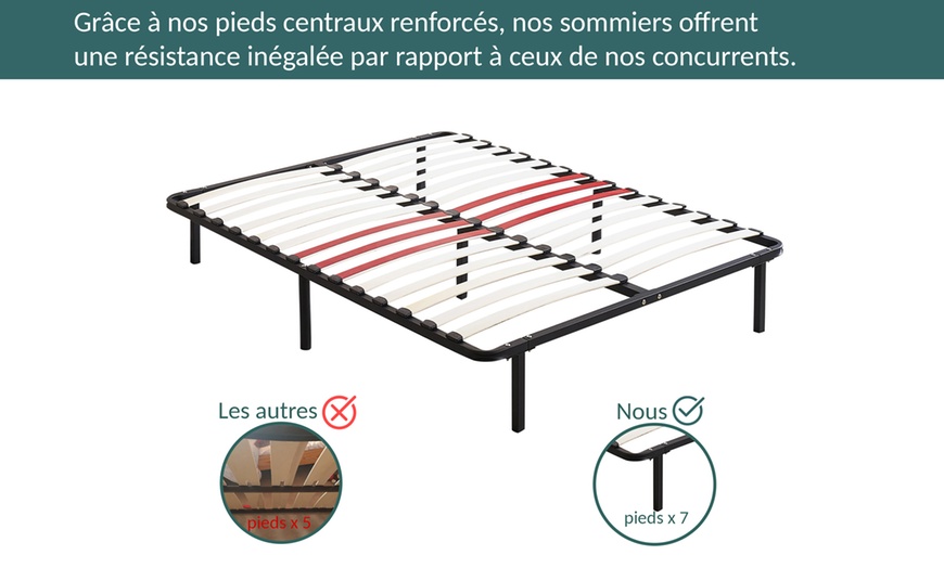 Image 11: Sommier Orthosense orthopédique, renfort lombaire, Sampur