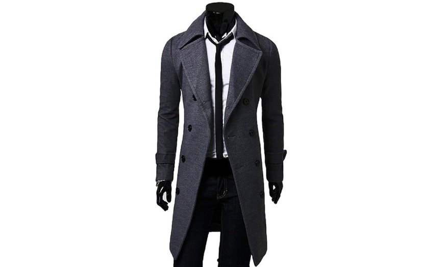 Image 3: Men's Smart Tailored Coat