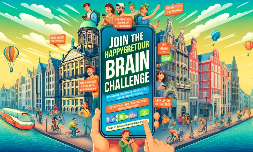 Image 10: Interactieve 'City Brain Challenge' tour door de straten van Amsterdam