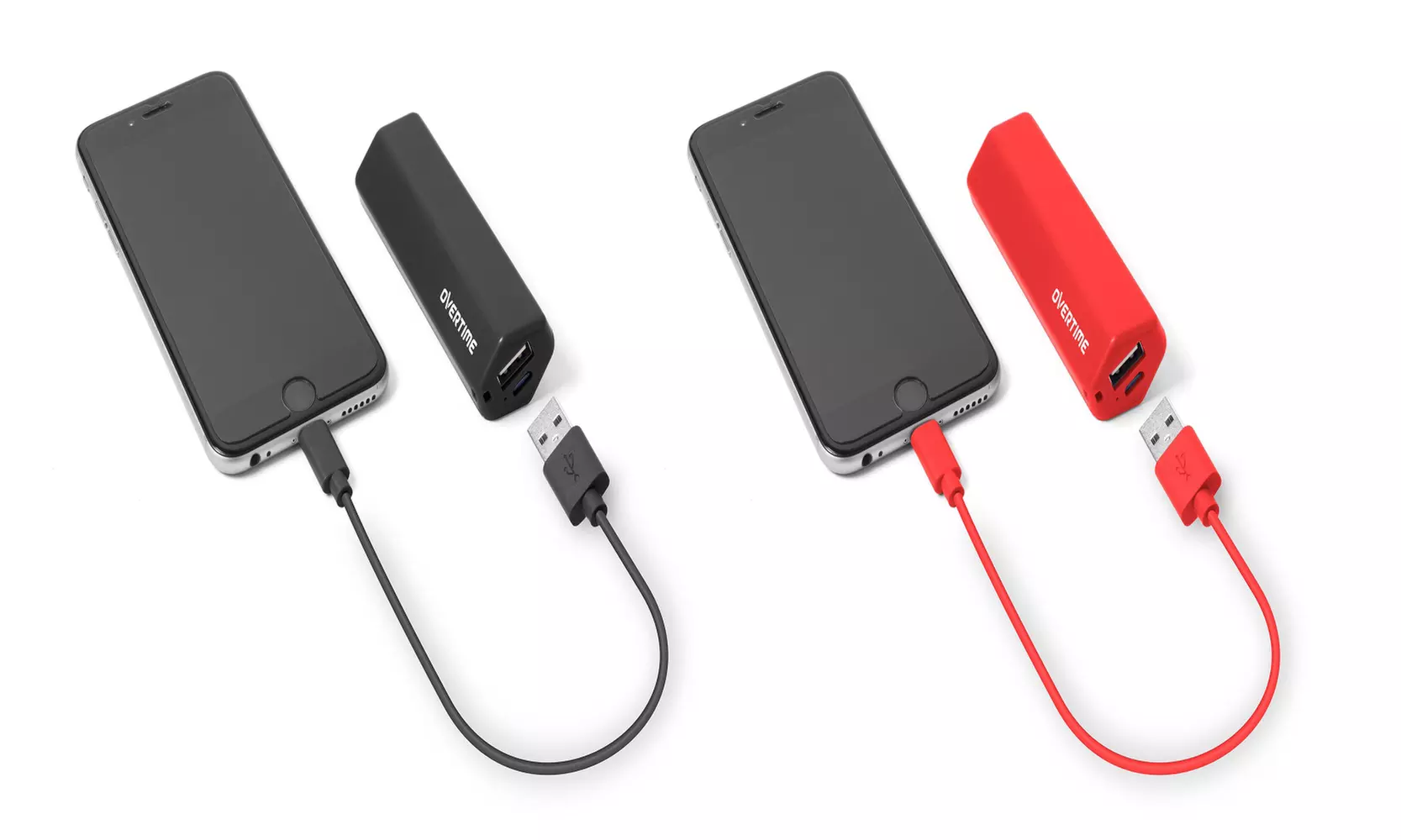 Overtime 3,000mAh Universal Portable Power Bank for Smartphones (1- or 2-Pack) - Primary Image