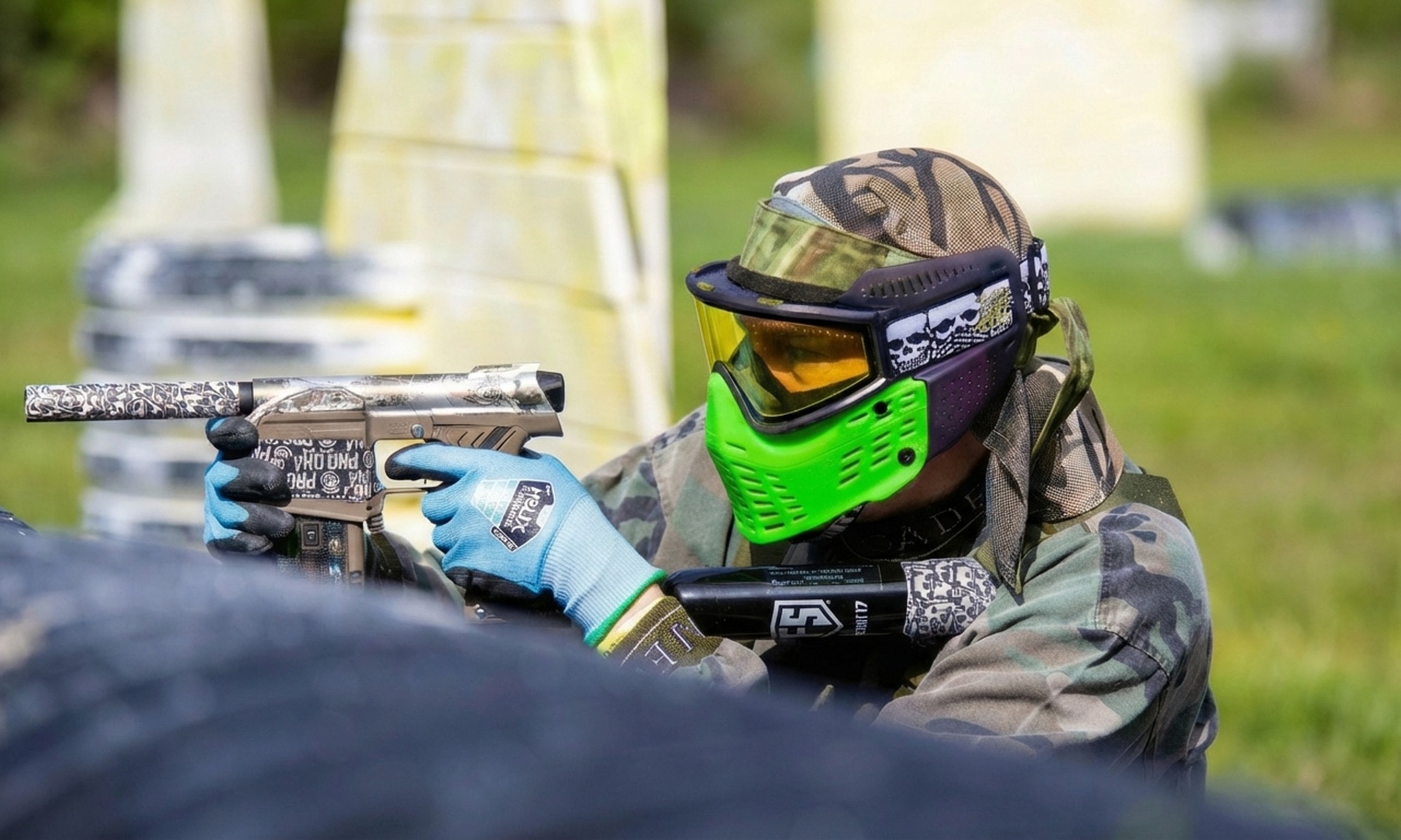Full Day Paintball with Equipment for upto Ten People