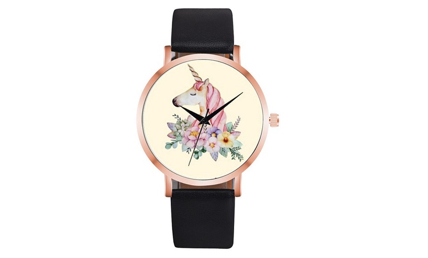 Image 6: Unicorn Print Dial Watch