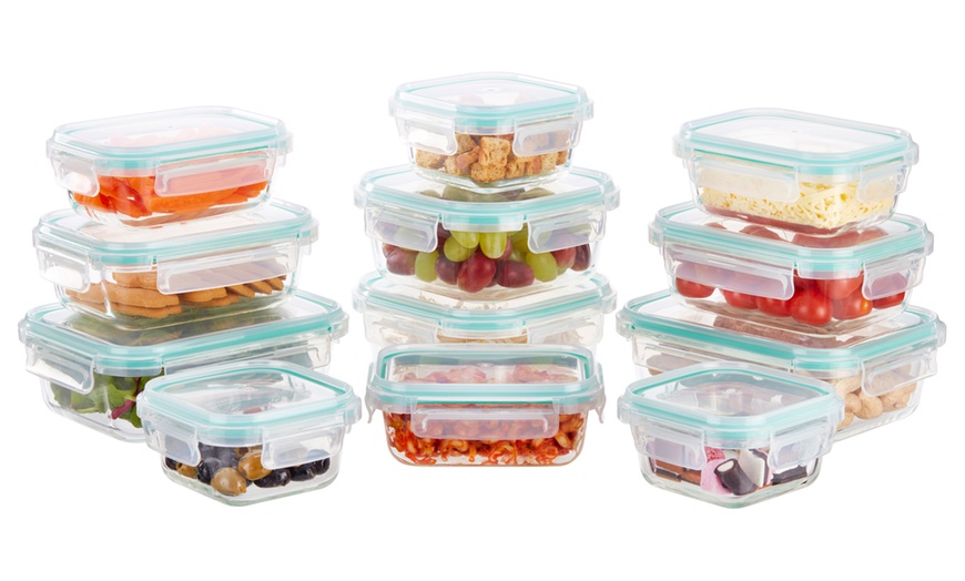 Image 2: 12-Piece Glass Food Storage Set