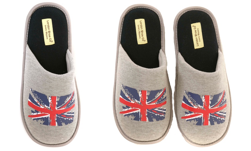 Image 2: Men's Union Jack 3D Slippers