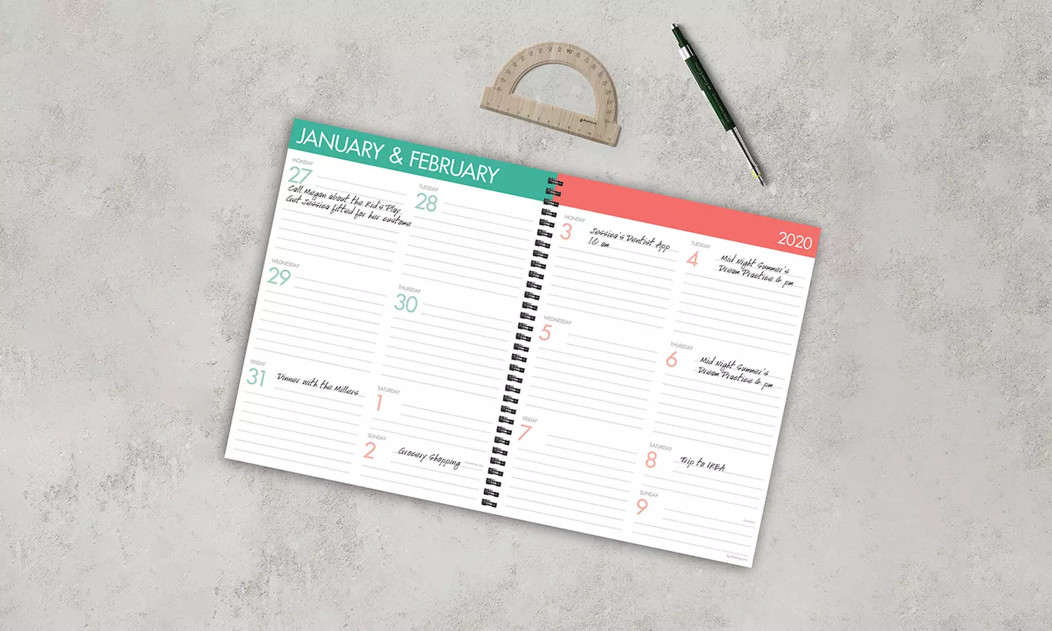 2020 Large Habit Tracker Planner - Second Medium