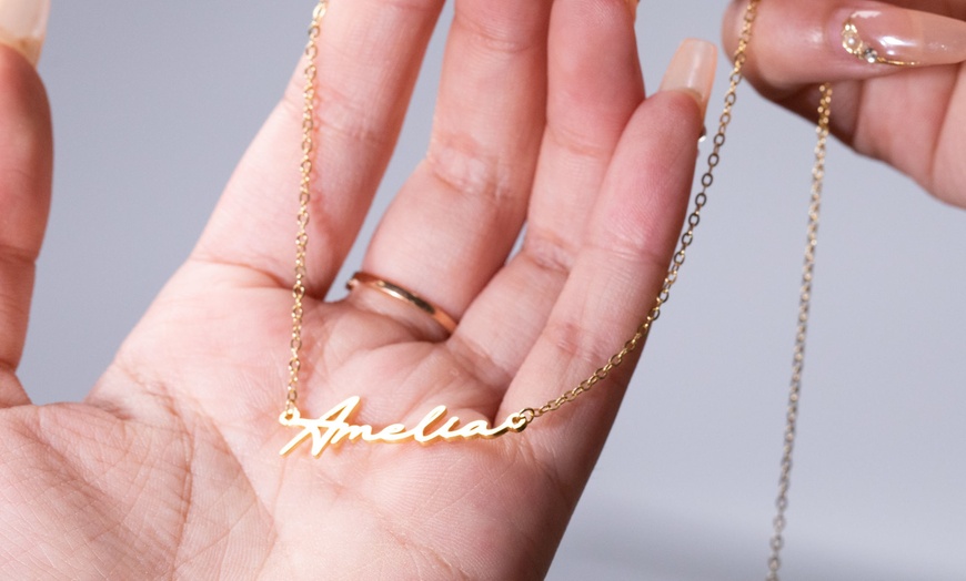 Image 6: One or Two Pieces of Custom Name Necklace from Justyling