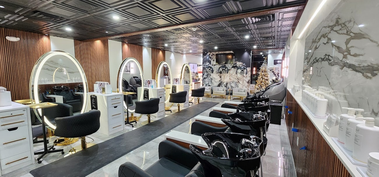 Luxurious blowouts, conditioning, and Clear Shine Gloss for hair
