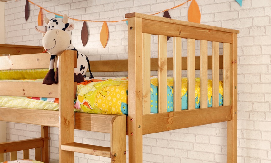 Image 6: Wooden Shaker Bunk Bed with Two Optional Mattresses