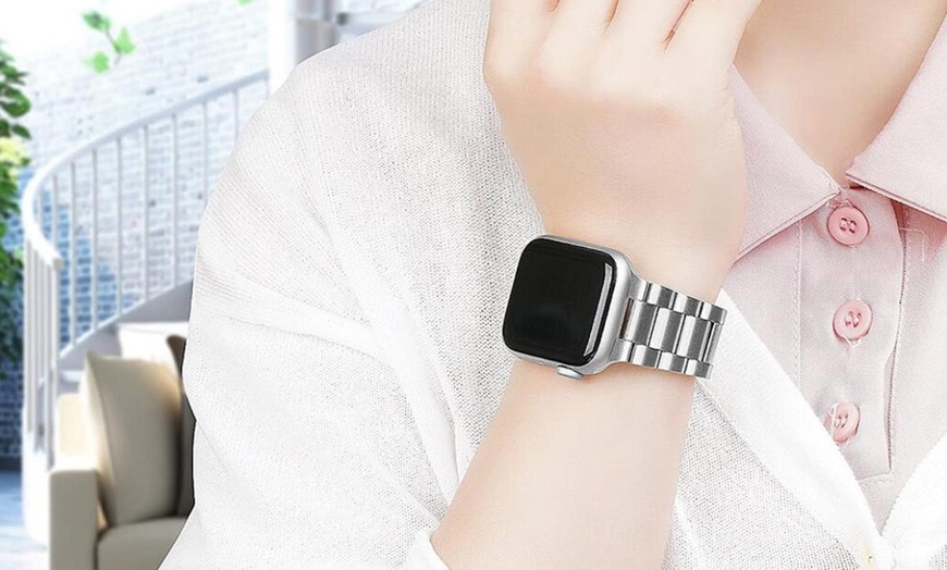 Image 14: Edelstahl- oder Nylon-Armband für die Apple Watch