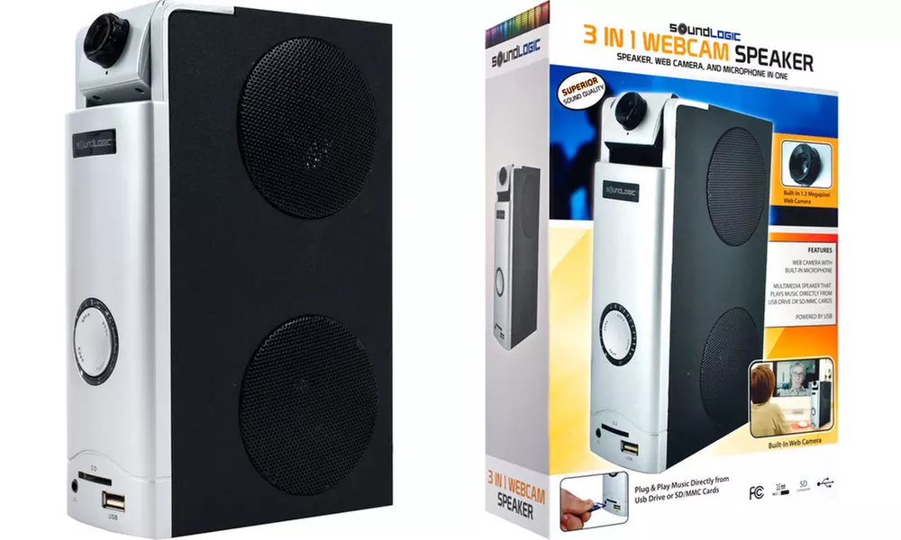 3-in-1 Webcam Desktop Speaker - Primary Image