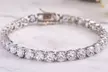 Lesa Michele 42.00 CTTW Tennis Bracelet Made with Swarovski Crystals - Second Medium