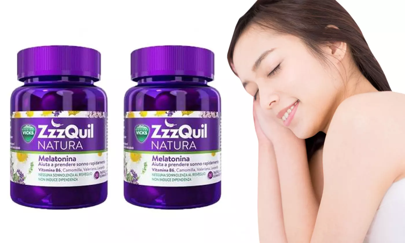 2, 3 ou 4 boîtes de 60 gélules de Vicks ZZZQuil Natura, quantité au choix - Primary Image