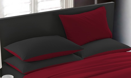 Completo letto matrimoniale bicolore disponibile in varie tonalità