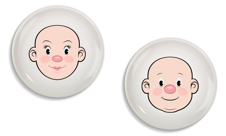 Image 2: Fred Food Face Dinner Plate