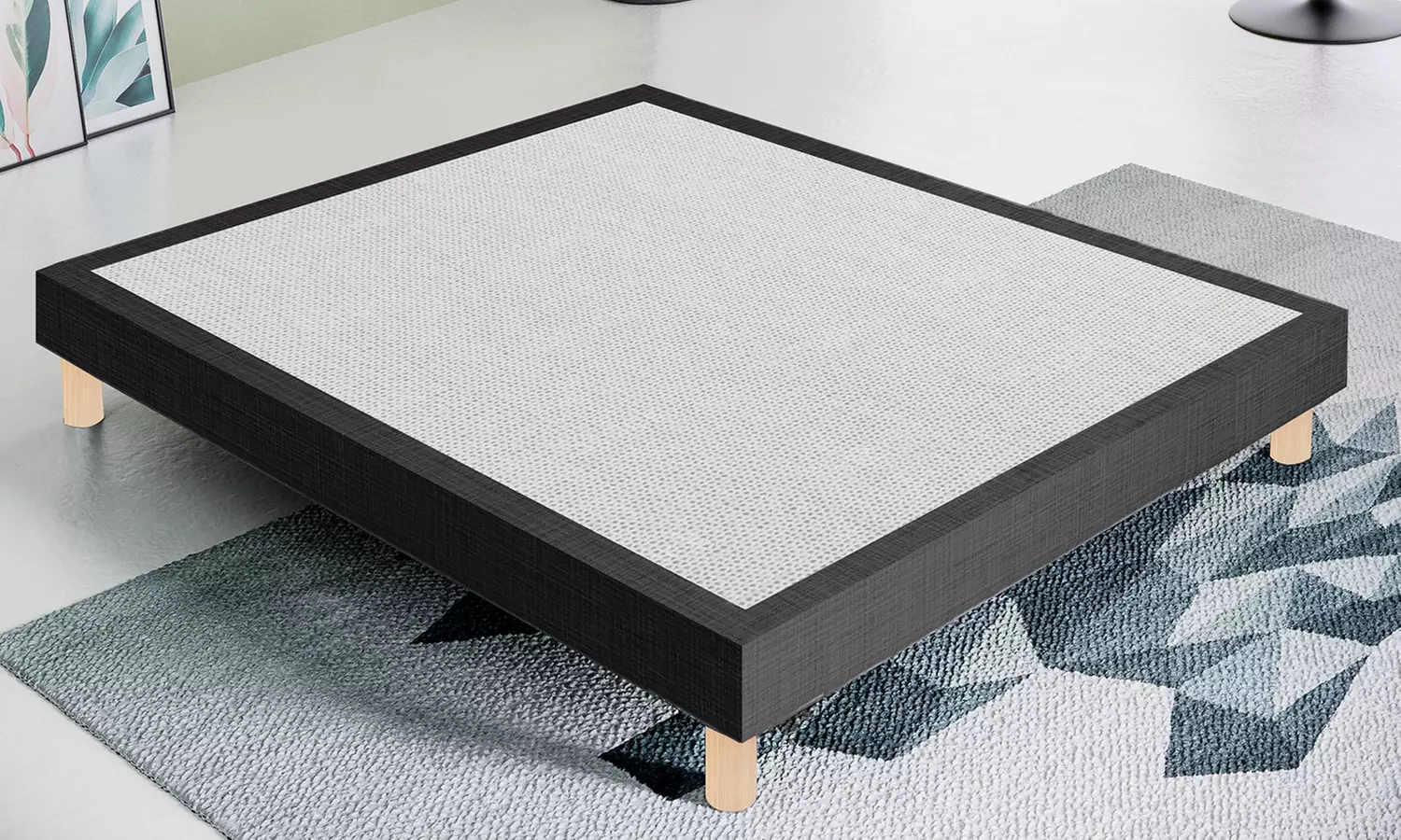 Letto Sommier con rivestimento sfoderabile, disponibile in varie dimensioni, con spedizione gratuita - Primary Image