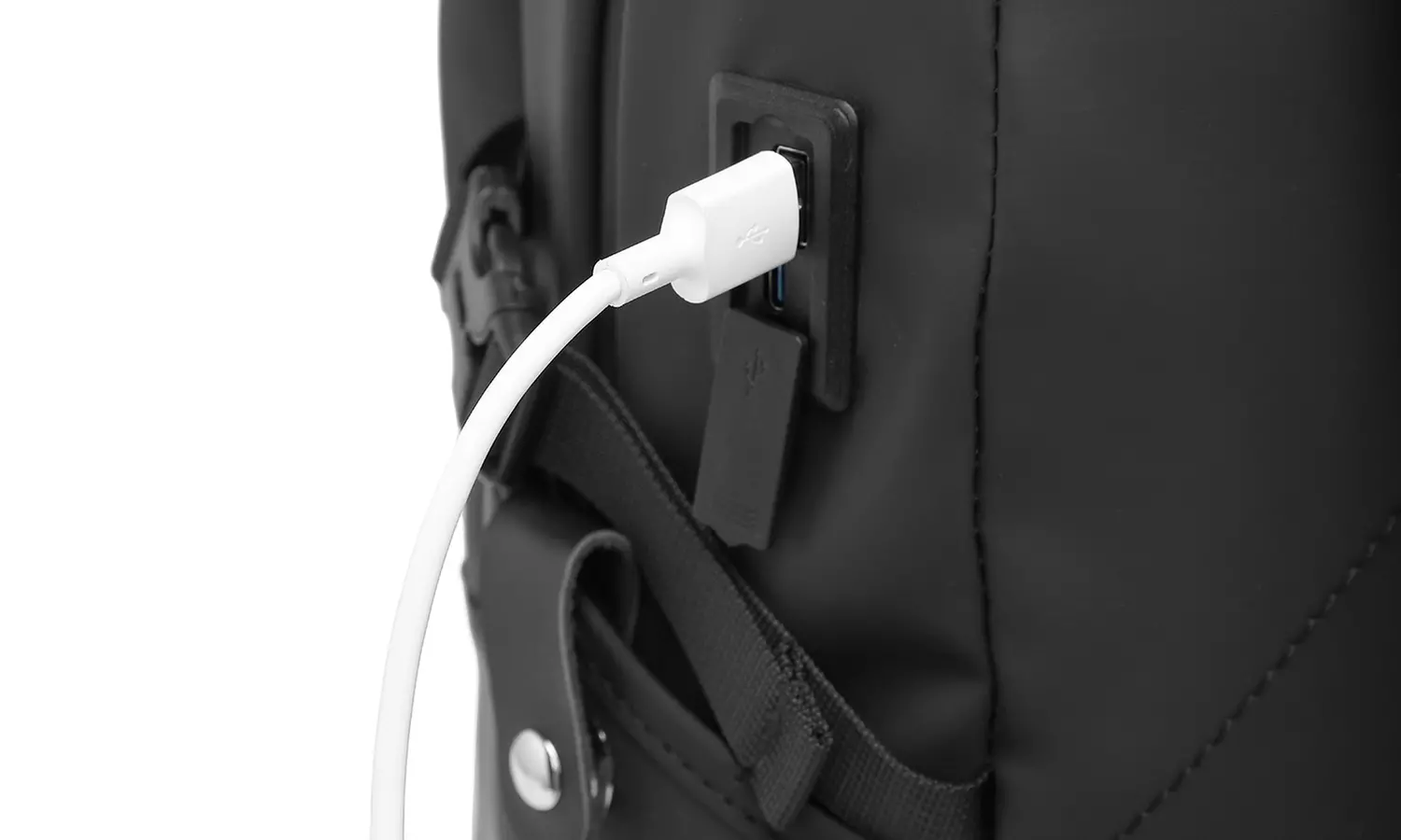 Rugzak voorzien van usb-poort