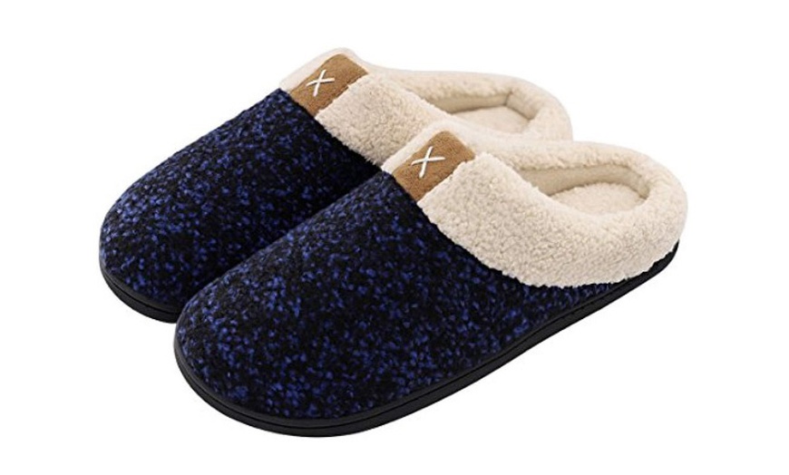 Image 4: Men's Winter Wool Slippers