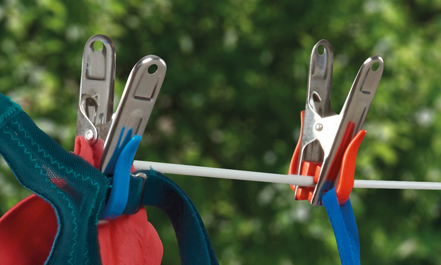 Image 4: 40 Clothes Pegs with Hooks