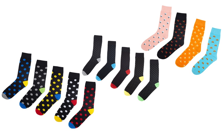 Image 1: Five Pairs of Men's Socks