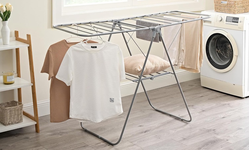 Image 10: Foldable Clothes Airer