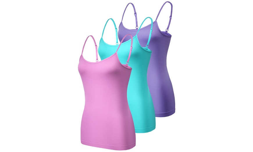 Image 5: Pack of Three, Six or Nine Women's Seamless Vests