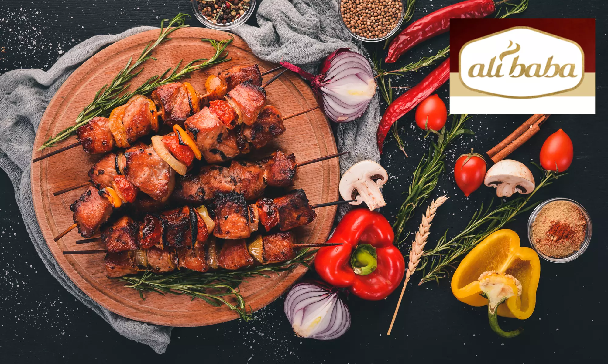 $15, $30, or $60 Voucher to Spend on Delicious Kebabs and Drink at Ali Baba Canberra CBD (Up to 33% Off) - Primary Image