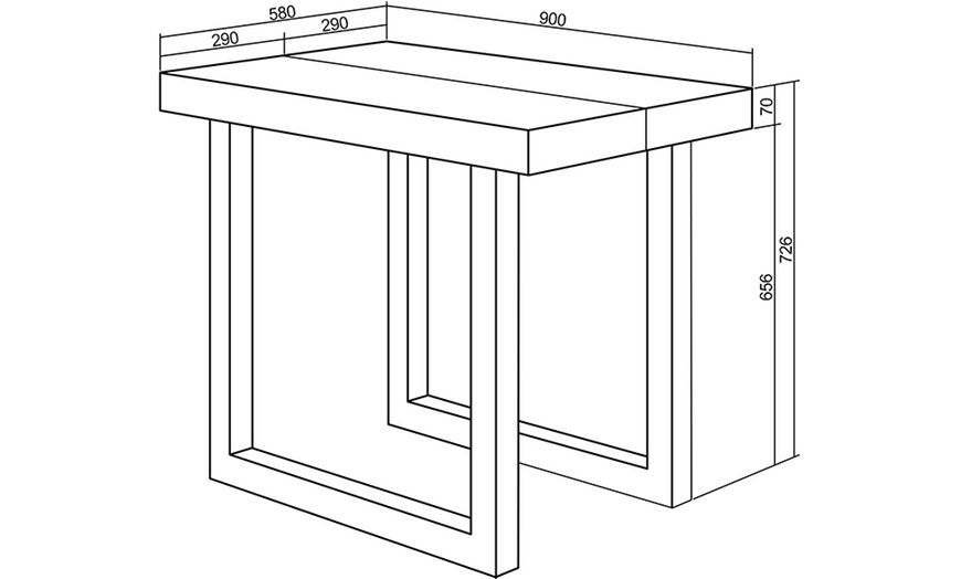 Image 37: Table console extensible 