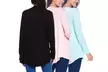 Isaac Liev Women's Lightweight Cardigan with Outside Pockets (3-Pack). Plus Sizes Available. - Image 4