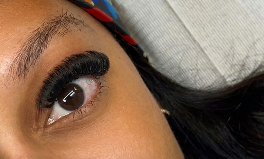 Image 7: Full Set of Volume, Hybrid Lash Extensions, or Foreign Fill (ANY SET)