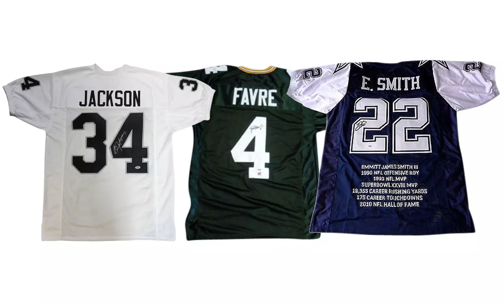 NFL Retired Player Autographed Jerseys - Primary Image