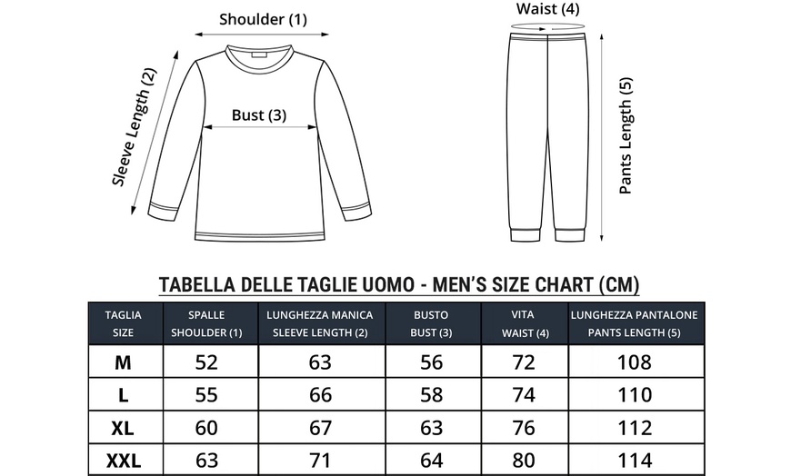 Image 4: Pigiama uomo e donna invernale De Fonseca
