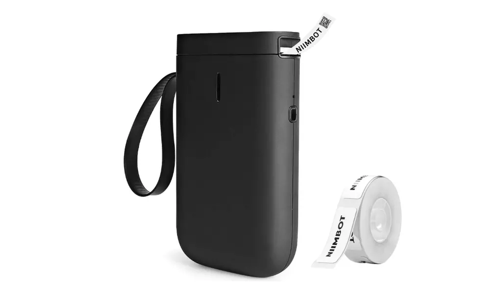 Imprimante d'étiquettes thermiques portable avec rouleau d'étiquettes