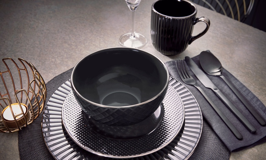 Image 8: Tower 16-Piece Dinnerware Set