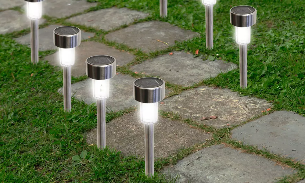 Bright LED Solar Garden Path Lights (12-Pack) - Primary Image