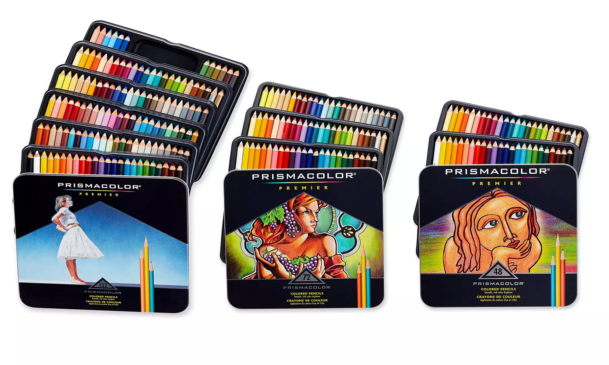 Prismacolor Colored Pencils with Sharpener (48-, 72-, or 132-Count) - Primary Image