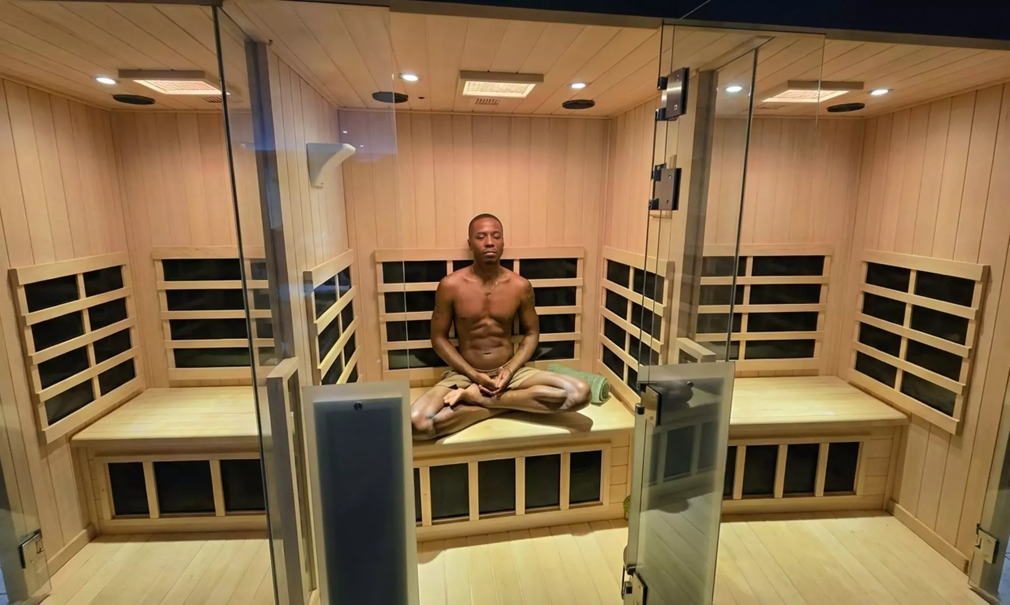 Infrared Sauna Red Light Therapy and AI Massage Chair Sessions
