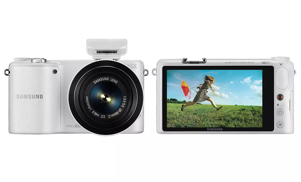Samsung NX2000 20.3MP WiFi-Ready Interchangeable Lens Digital Camera with 20-50mm Lens and 3.7" LCD Screen (Refurbished) - Second Medium