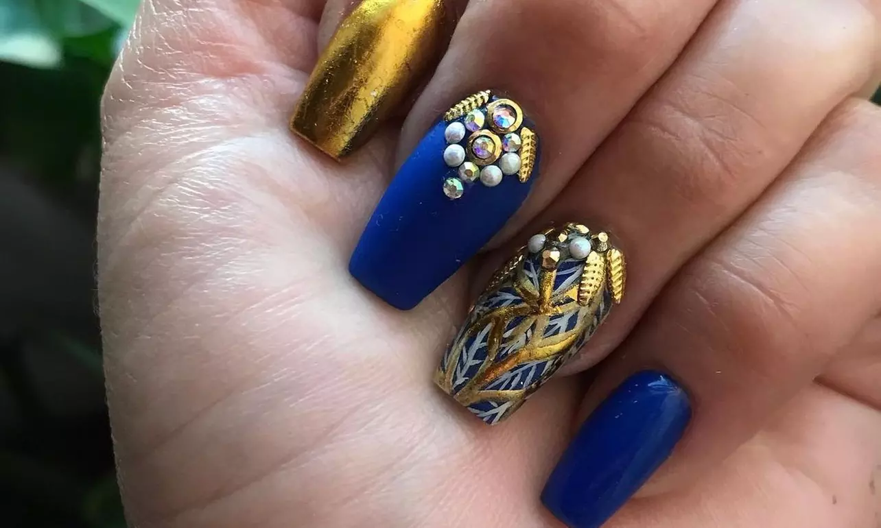 Full Set Acrylic Nail, Gel Manicure, or Express Gel Polish Color from Solymar at Mary's Nails (Up to 48% Off) - Primary Image