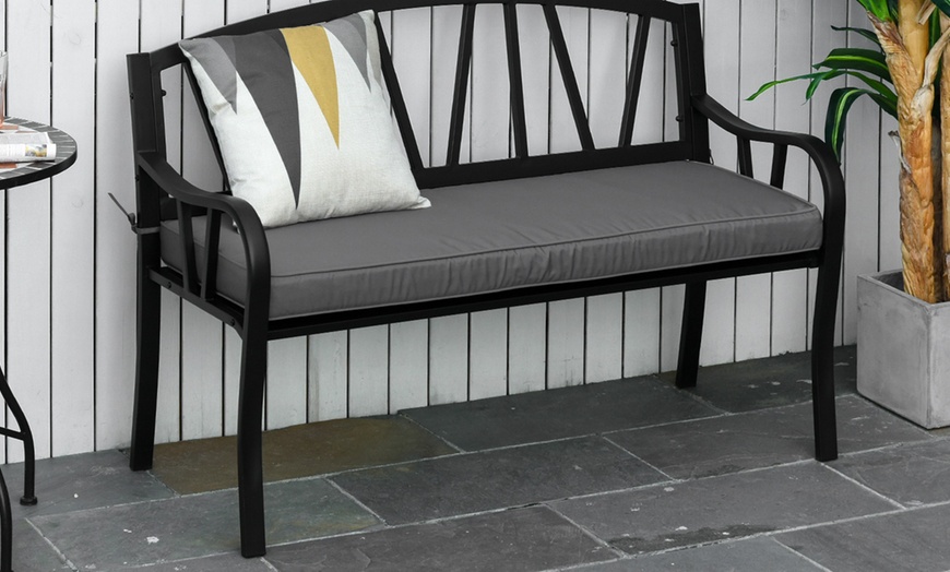 Image 24: Outsunny Outdoor Bench Cushion