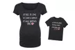 Birth Announcement Maternity and Toddler T-Shirt Sets - Second Medium