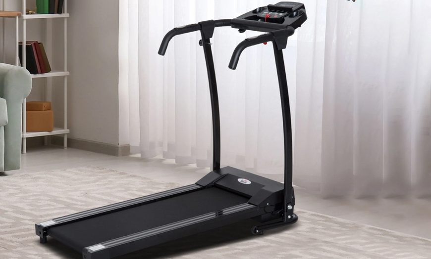 Image 2: HomCom Foldable Treadmill