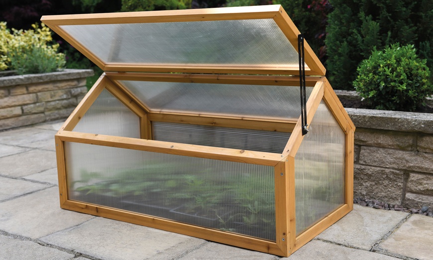 Image 1: Garden Grow Wooden Cold Frame