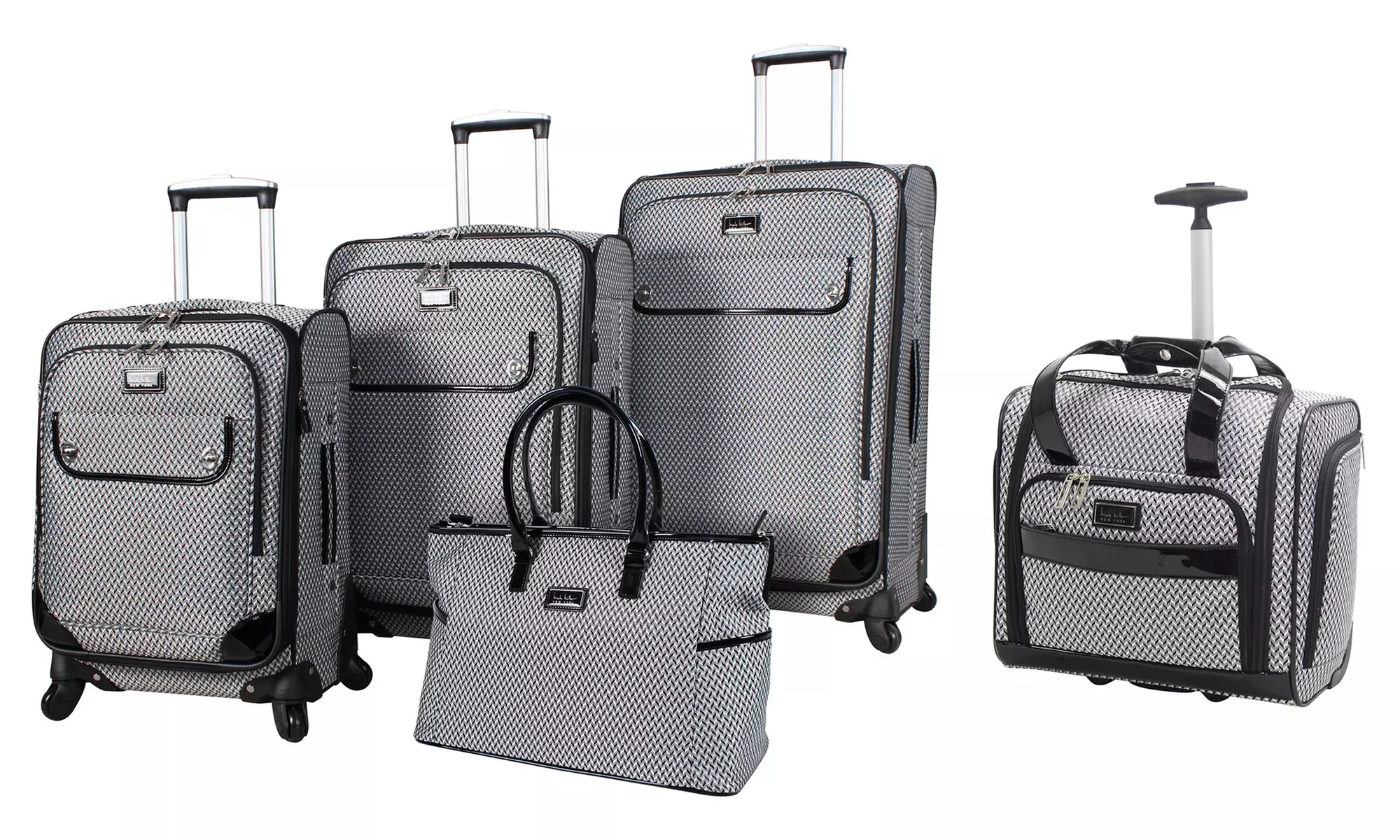 Nicole Miller Kristina Spinner Set (4-Piece) or Wheeled Under-Seat Bag - Primary Image