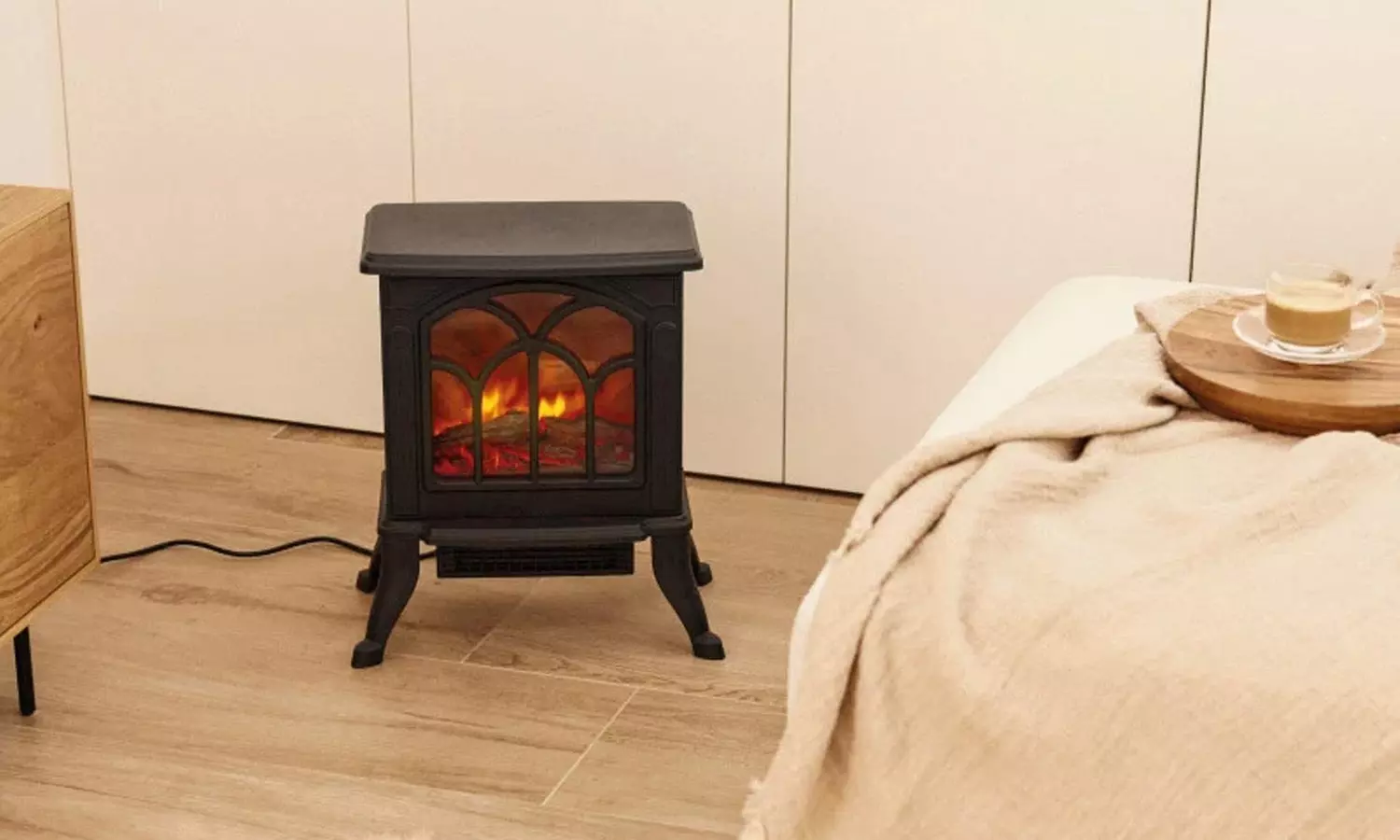 Wintem Retro-Elektrokamin „Persephone“ mit Flammen-Effekt