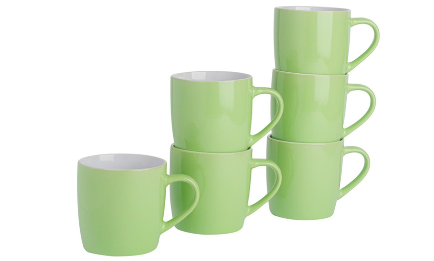 Image 15: Argon Tableware Pack of Six Coloured Coffee Mugs 350ml